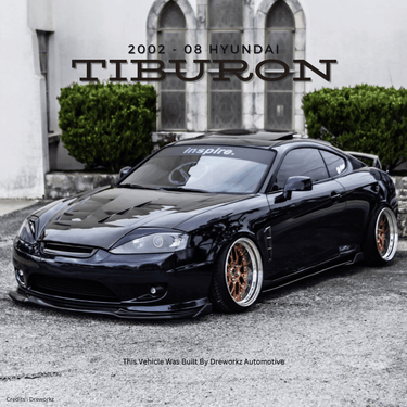 2002 - 2008 Hyundai Tiburon GS GT SE Dreworkz 3P Air Ride Kit
