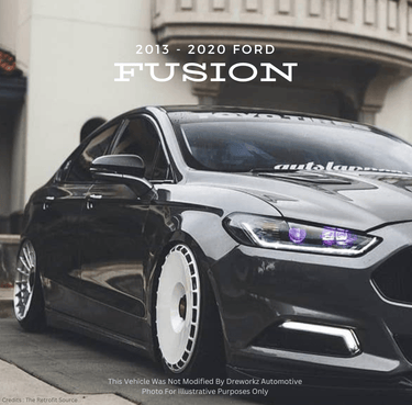 2013 - 2020 Ford Fusion 2nd Gen Dreworkz 3P Air Ride Kit