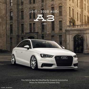 2017 - 2020 Audi A3 MK3 8V Dreworkz 3P Air Ride Kit
