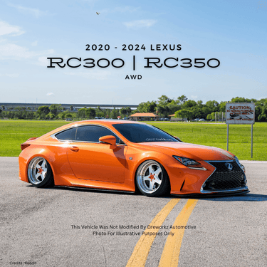 2020 - 2024 Lexus RC 200 350 F RCF Fork Mount Dreworkz 3P Air Ride Kit