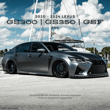 2020 - 2024 Lexus GS 300 350 F Fork Mount Dreworkz 3P Air Ride Kit
