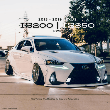 2015 - 2018 Lexus IS 200 350 F 3IS Fork Mount Dreworkz 3P Air Ride Kit