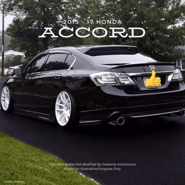 2015 - 2017 Honda Accord 9th Gen Dreworkz 3P Air Ride Kit